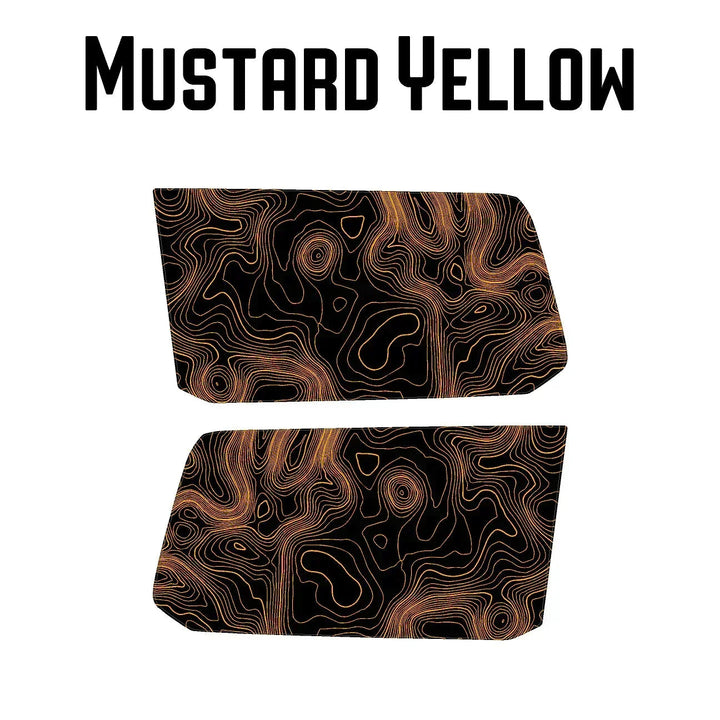 Topographic Rear Window Map Overlays - 2024+ Land Cruiser