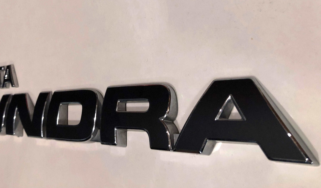 Premium Cast Matte Black Vinyl Decal Letter Inlays for 2007-2026 Tundra Doors