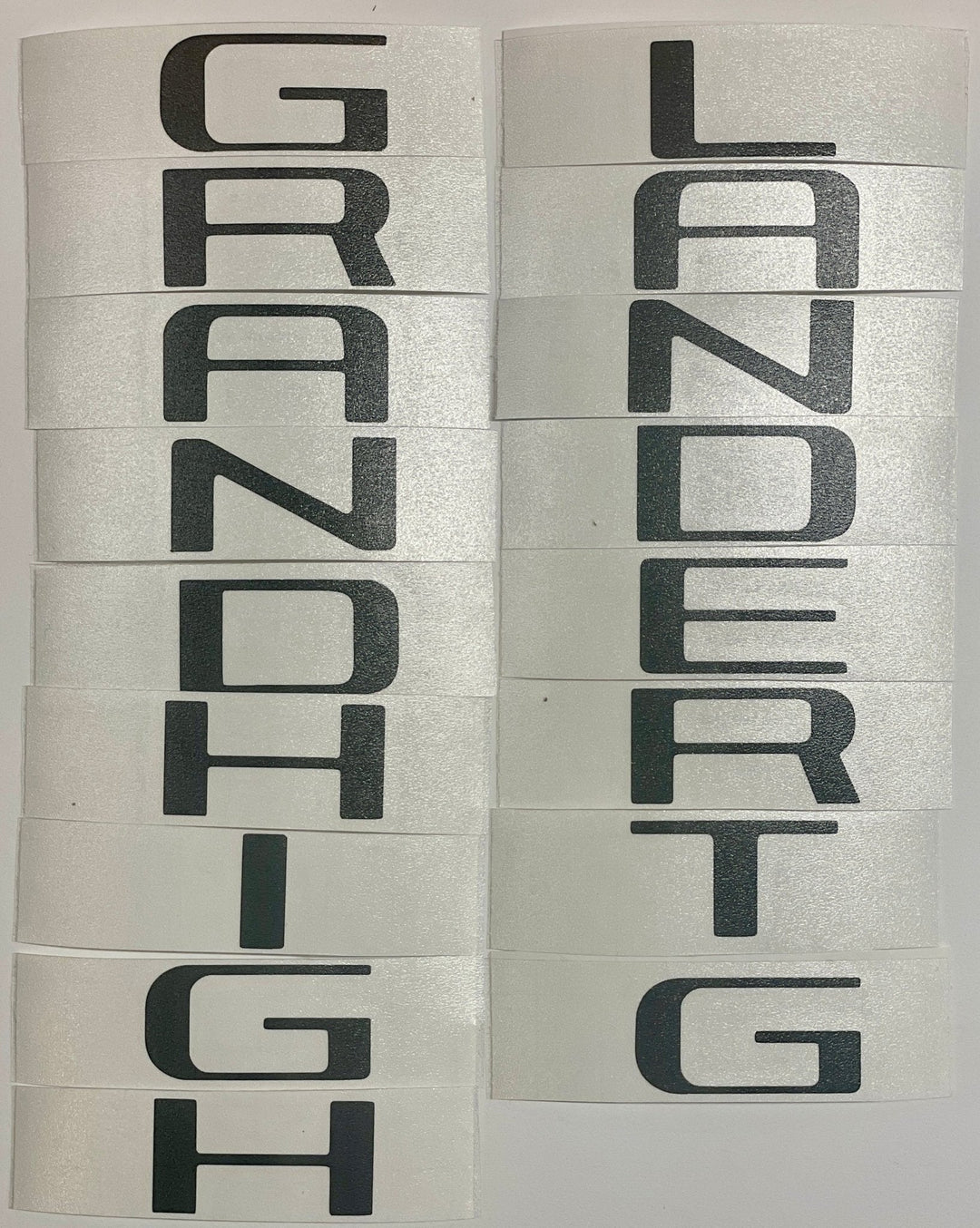 Premium Cast Vinyl Decal Letter Inlays for 2024 Grand Highlander