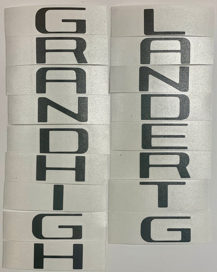 Premium Cast Vinyl Decal Letter Inlays for 2024 Grand Highlander