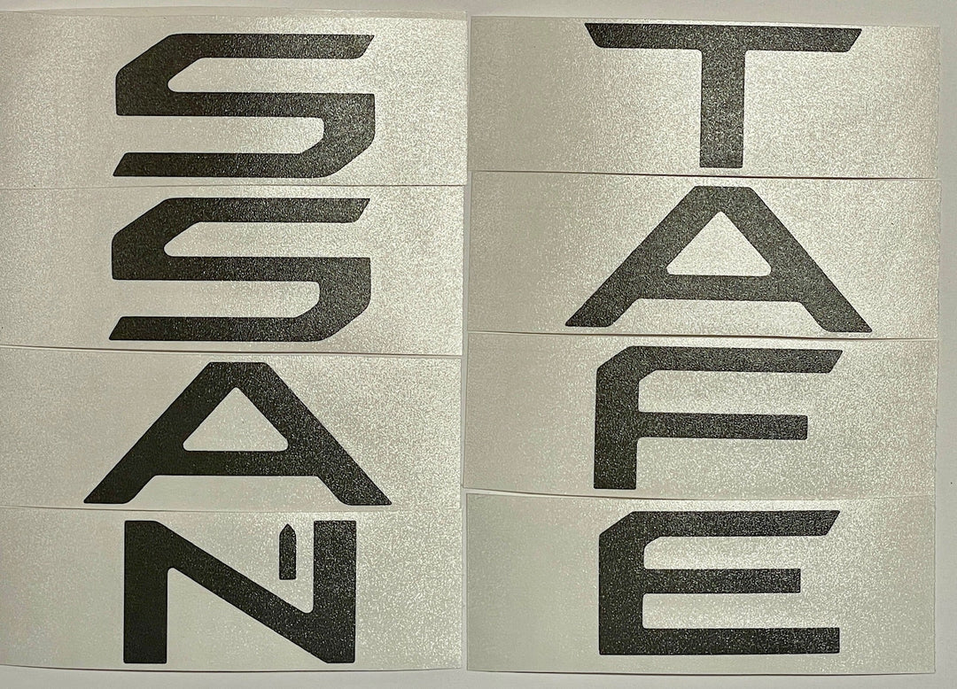 Premium Cast Vinyl Decal Letter Inlays for 2024 Santa Fe Liftgate