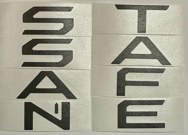 Premium Cast Vinyl Decal Letter Inlays for 2024 Santa Fe Liftgate