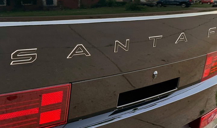 Premium Cast Vinyl Decal Letter Inlays for 2024 Santa Fe Liftgate