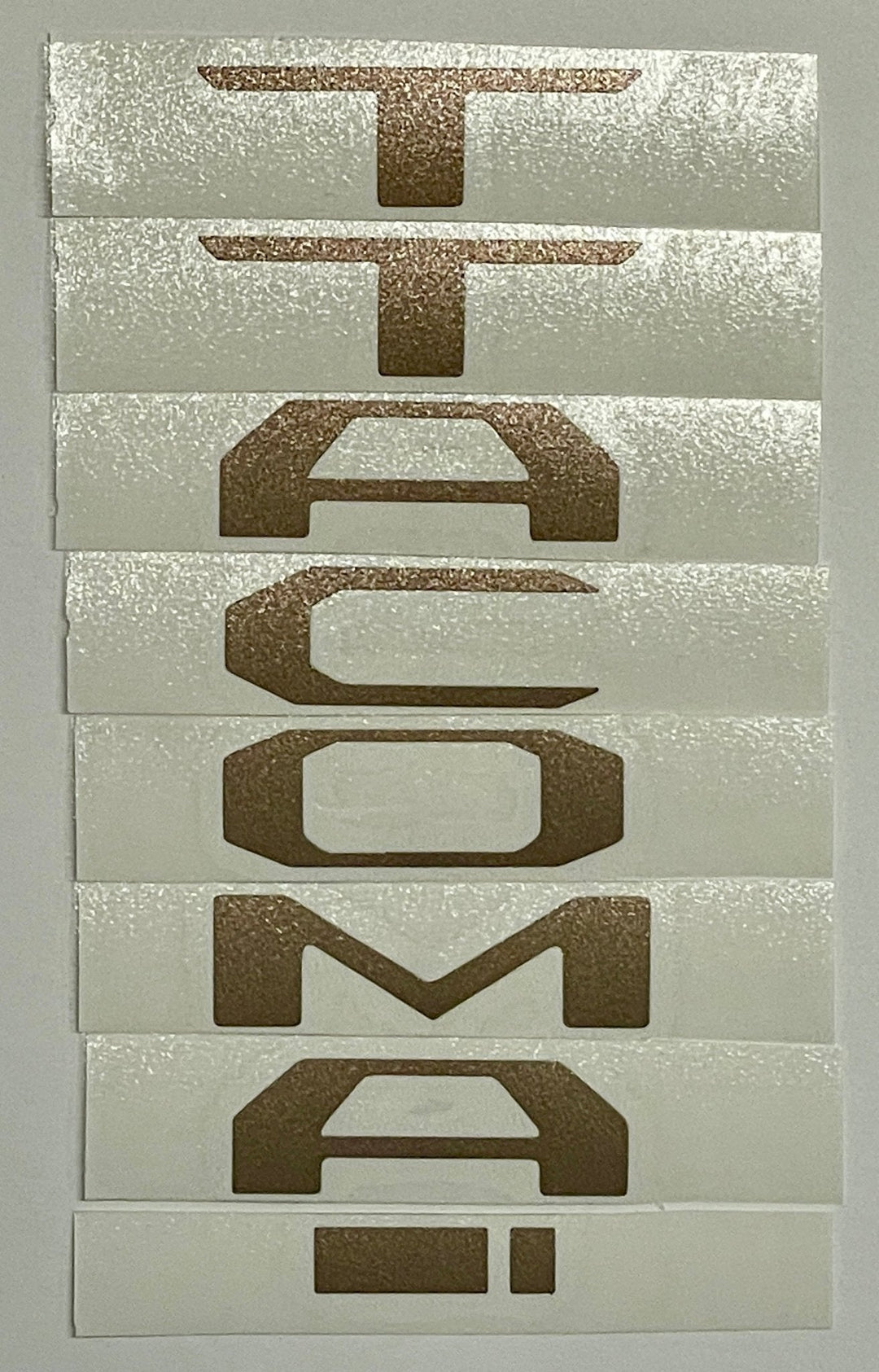 Premium Cast Vinyl Decal Letter Inlays for 2024 Tacoma Dashboard Emblem