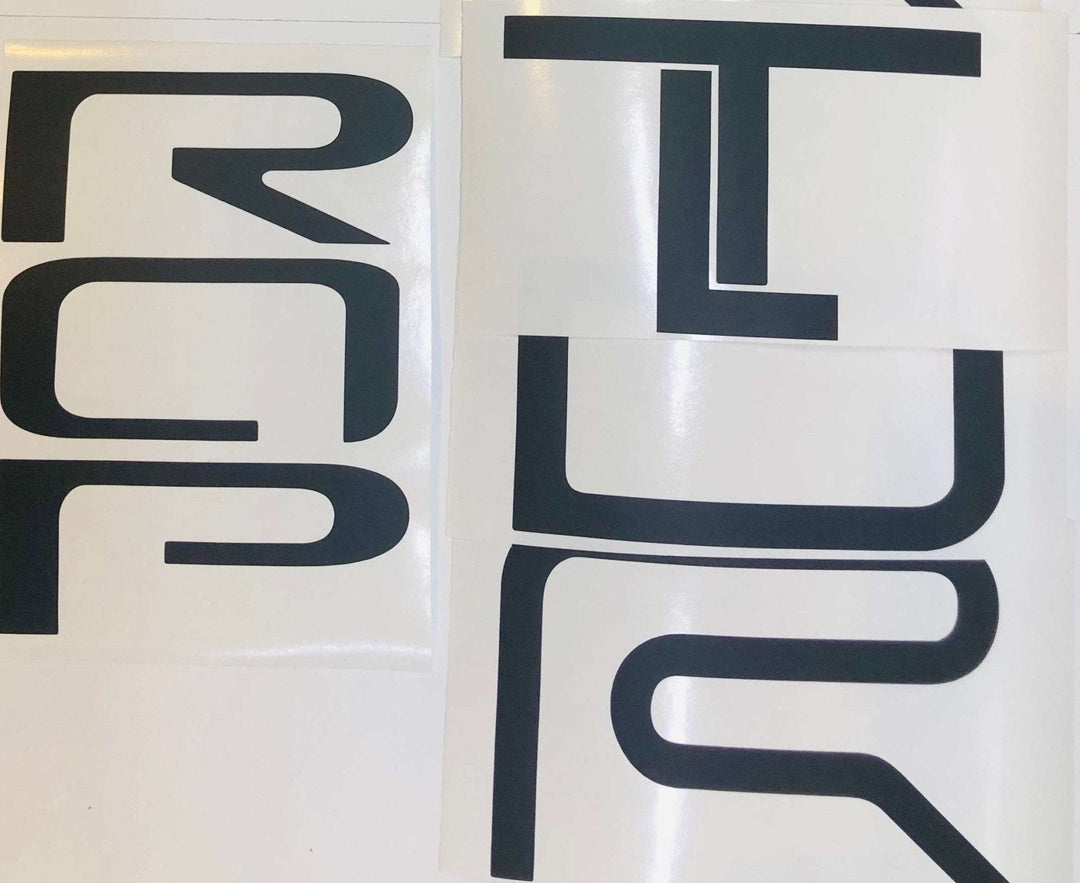 Premium Cast Vinyl Decal Letter Inserts for 2024 Tacoma TRD Pro Tailgate