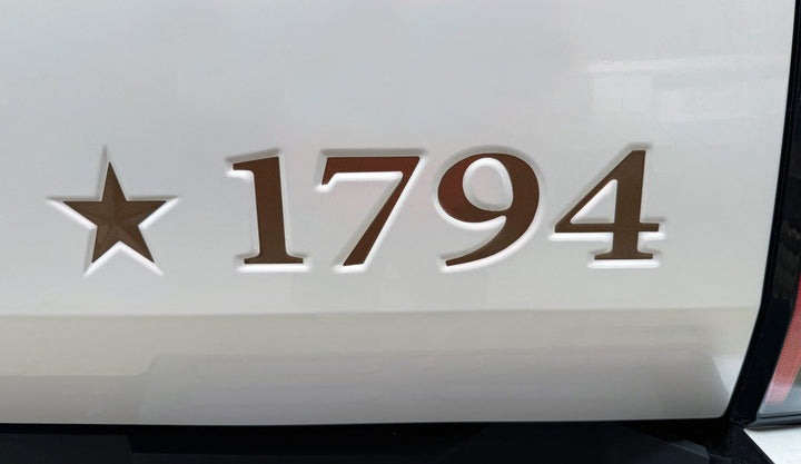 Premium Cast Vinyl Decal Letter Inserts for 2025-2026 Tundra 1794 Tailgate