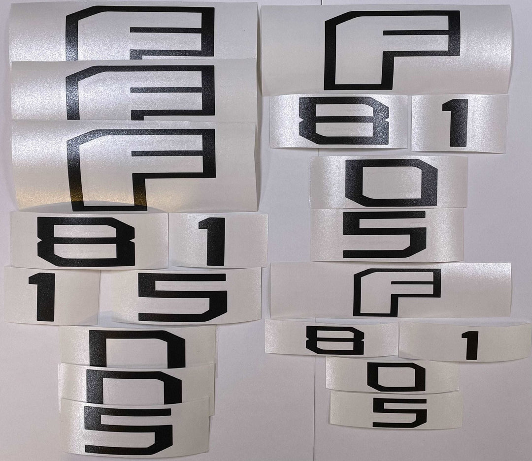Premium Cast Vinyl Decal Letters for 2016-2020 F-150 Fender and Tailgate Emblems