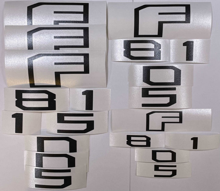 Premium Cast Vinyl Decal Letters for 2016-2020 F-150 Fender and Tailgate Emblems
