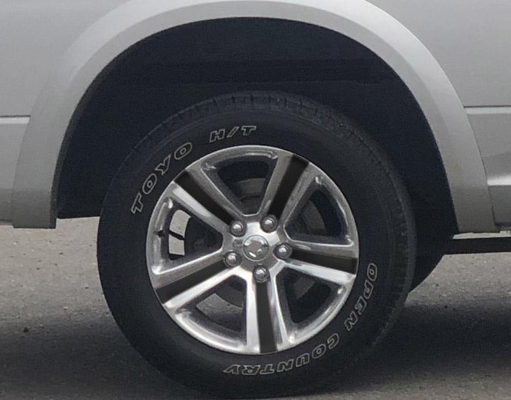 Premium Cast Vinyl Decal Inserts for 2013-2018 RAM 1500 Sport Wheels
