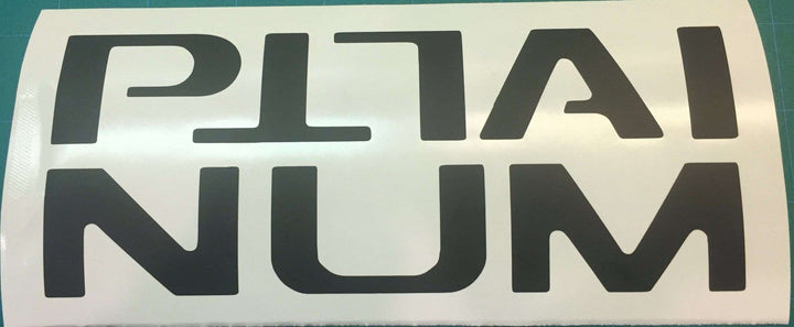 Premium Cast Vinyl Decal Letter Inserts for 2015-2020 F-150 PLATINUM Tailgate