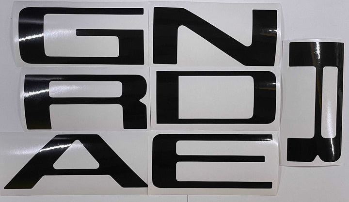 Premium Cast Vinyl Decal Letter Inserts for 2019-2024 Ranger Tailgate