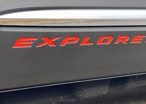 Premium Cast Vinyl Decal Letter Inserts for 2020-2024 Explorer Doors x2