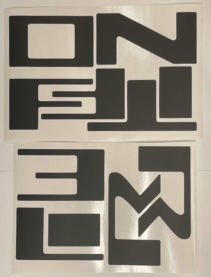 Premium Cast Vinyl Decal Letter Inserts for 2022-2024 Frontier Tailgate
