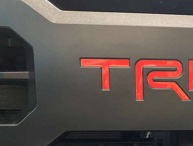 Premium Cast Vinyl Insert Letter Decals for 2022-2023 Tundra TRD Grille
