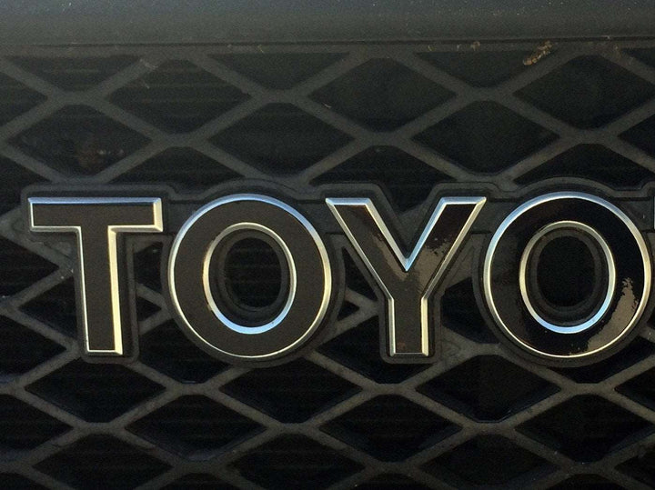 Premium Cast Vinyl Decal Letters for FJ Cruiser Grille