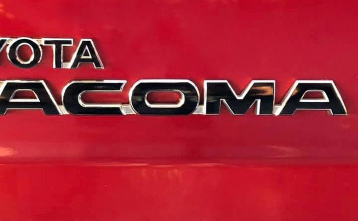 Premium Cast Vinyl Decal Letter Inlays for 2005-2015 Tacoma Door and Tailgate Emblems