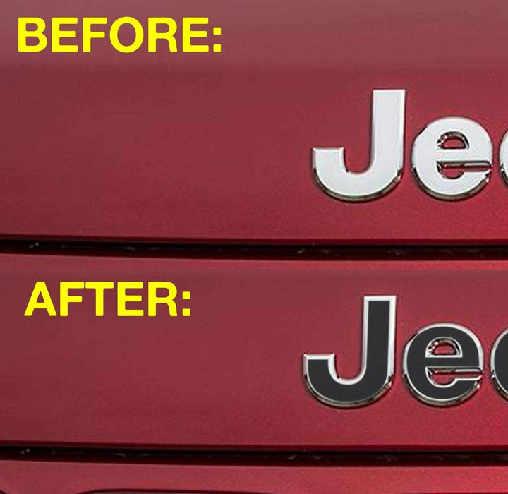 Premium Cast Vinyl Decal Letter Inlays for 2014-2021 Grand Cherokee Hood