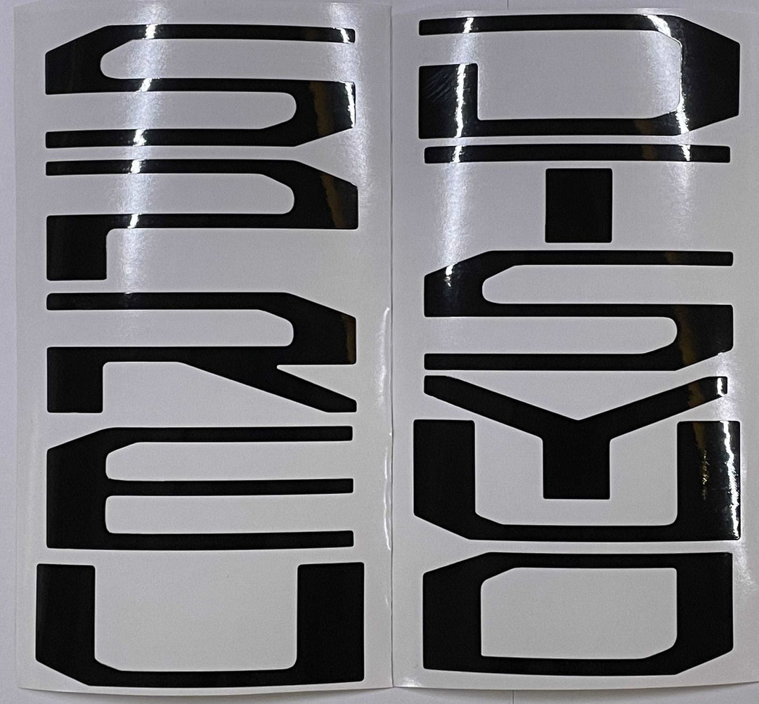 Premium Cast Vinyl Decal Letter Inserts for 2017-2024 SUPER DUTY Tailgate