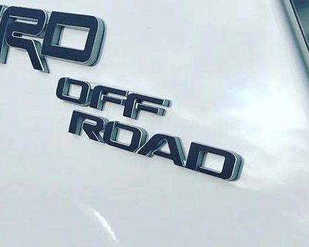 Premium Cast Vinyl Decal Letter Inlays for 2017-2024 4Runner TRD OFF ROAD C-Pillars