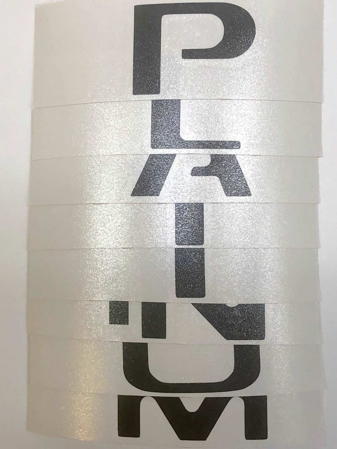 Premium Cast Vinyl Decal Letter Inserts for 2017-2024 F-250/F-350 PLATINUM Tailgate