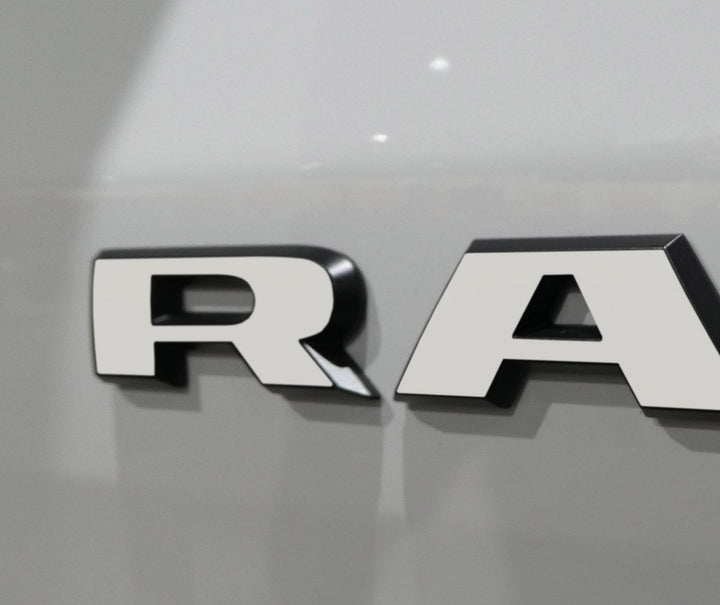 Premium Cast Vinyl Decal Letter Inlays for 2019-2026 RAM Doors