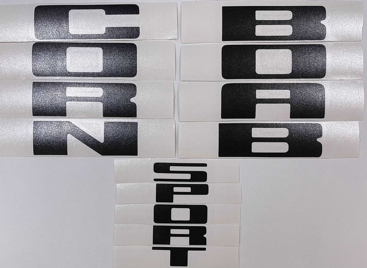 Premium Cast Vinyl Decal Letter Inlays for 2020-2024 Bronco Sport Tailgate