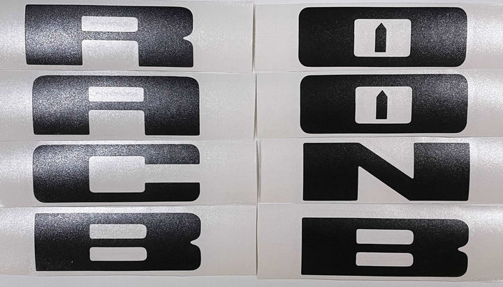 Premium Cast Vinyl Decal Letter Inlays for 2020-2024 Bronco/Bronco Sport Grille