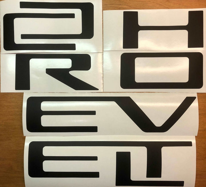 Premium Cast Vinyl Decal Letter Inserts for 2021-2026 Colorado Tailgate