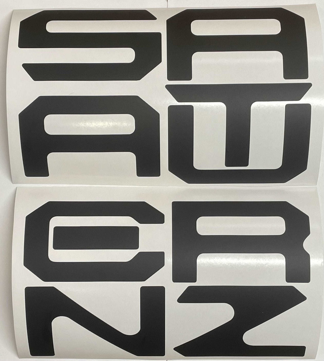 Premium Cast Vinyl Decal Letter Inserts for 2022-2024 Santa Cruz Tailgate
