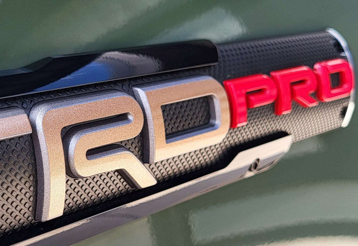 Premium Cast Vinyl Decal Letter Inlays for 2017-2021 Tacoma TRD Pro Door Emblems