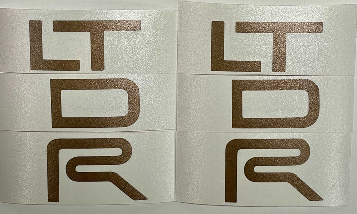 Premium Cast Vinyl Decal Letter Inlays for 2017-2021 Tacoma TRD Pro Door Emblems