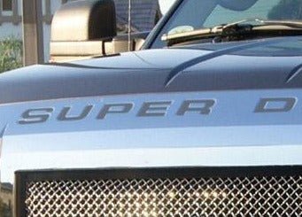 Premium Cast Vinyl Decal Letter Inserts for 2008-2016 SUPER DUTY Hood