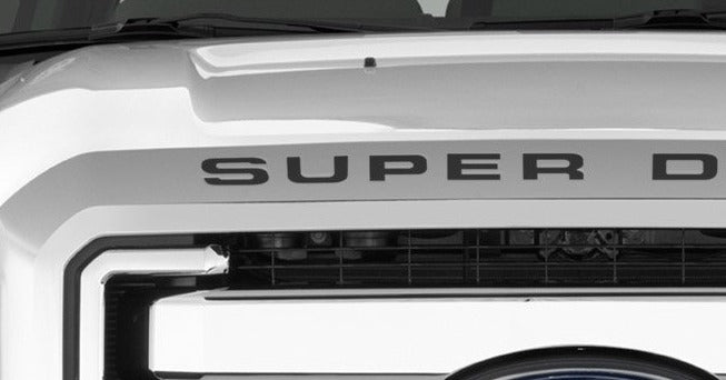 Premium Cast Vinyl Decal Letter Inserts for 2008-2016 SUPER DUTY Hood
