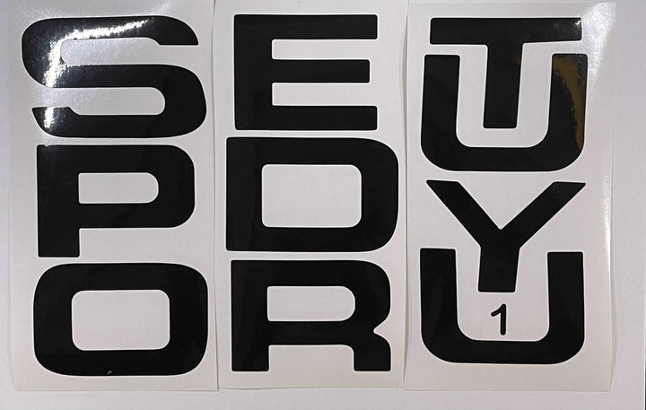 Premium Cast Vinyl Decal Letter Inserts for 2008-2016 SUPER DUTY Hood
