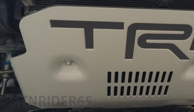 Premium Cast Vinyl Decal Letter Inserts for 2010-2014 FJ Cruiser Skid Plate