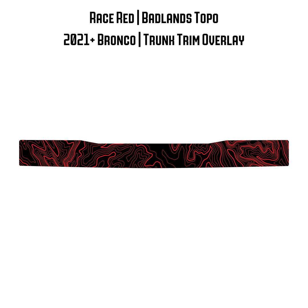 Topo Trunk Trim Overlay / Protector - 2021+ Bronco