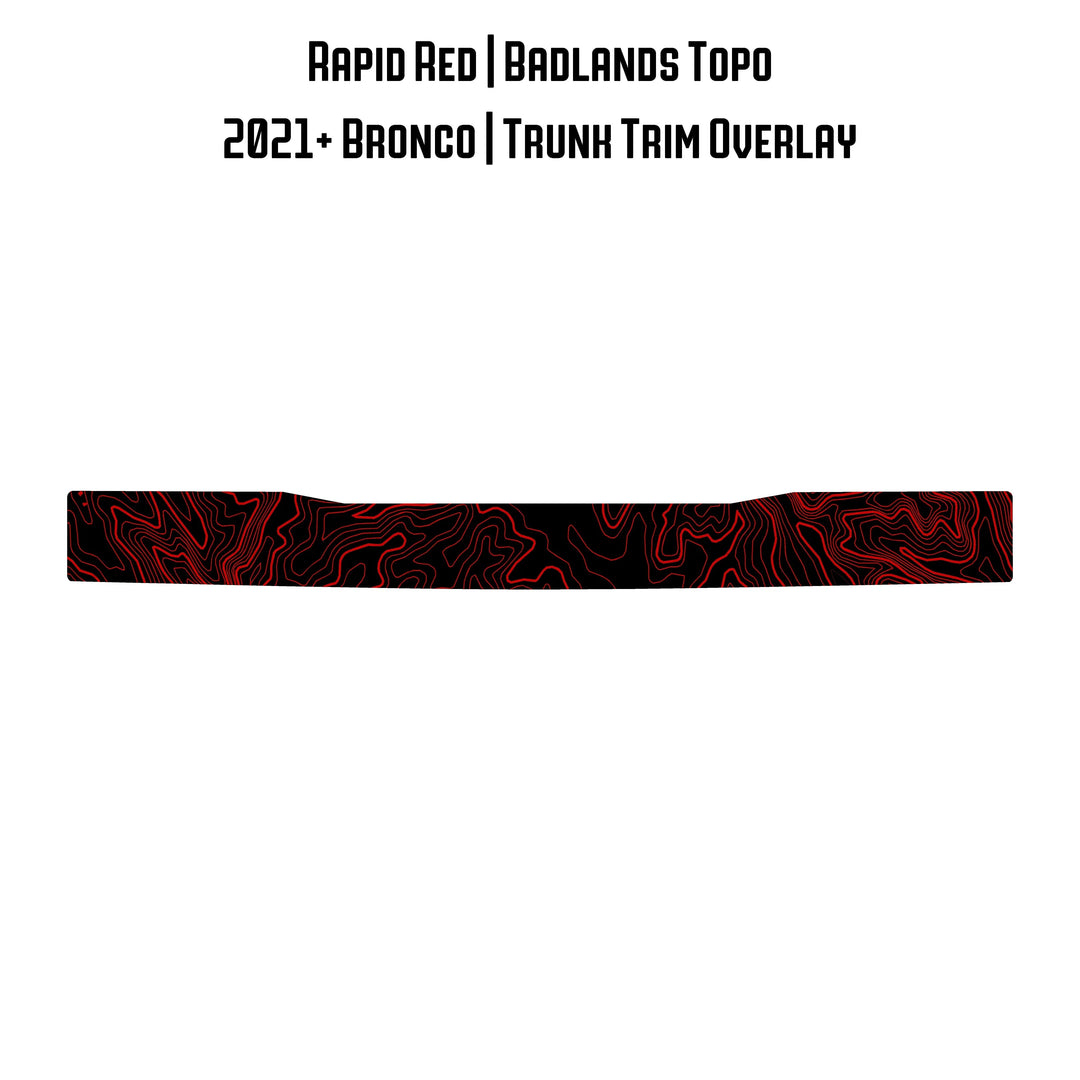 Topo Trunk Trim Overlay / Protector - 2021+ Bronco
