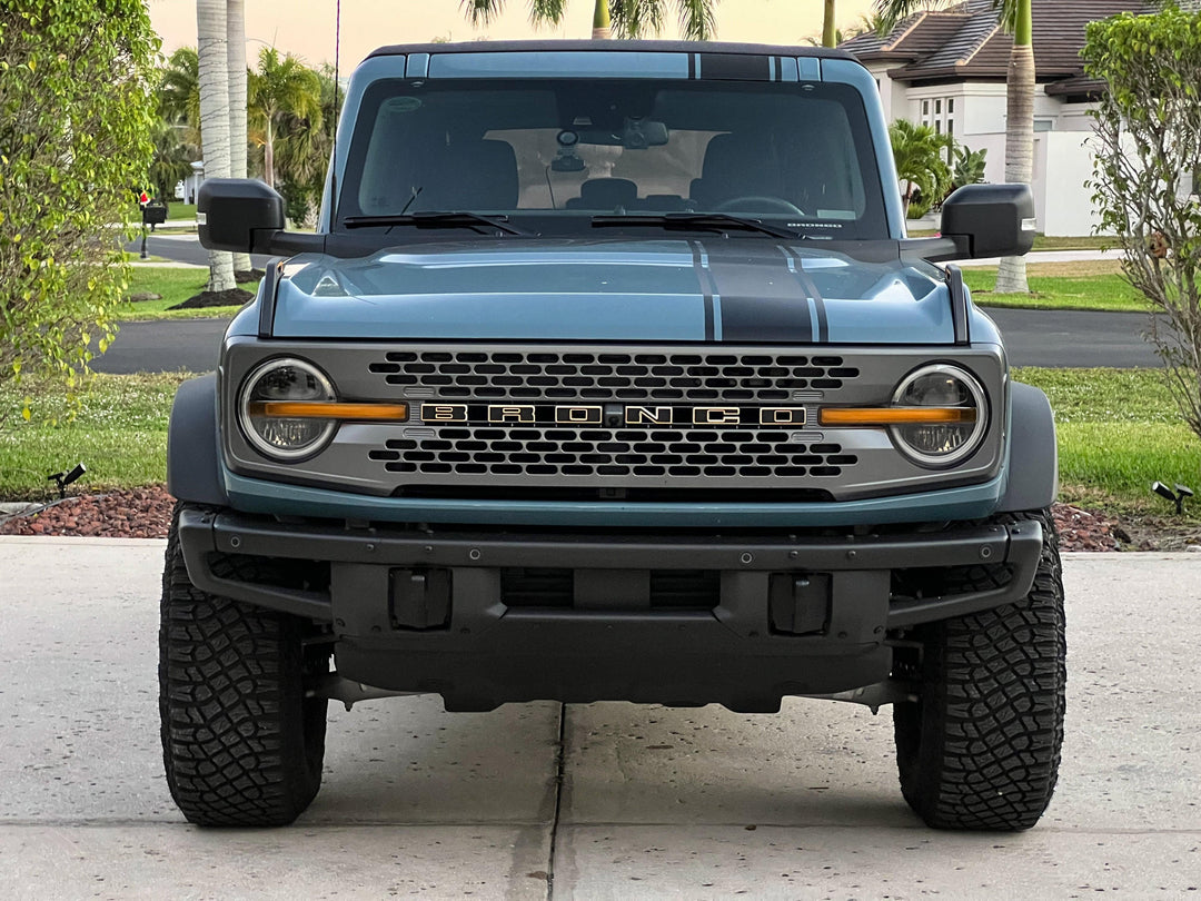 Smoked Signature DRL Bar Overlays - 2021+ Bronco (Signature Headlights)