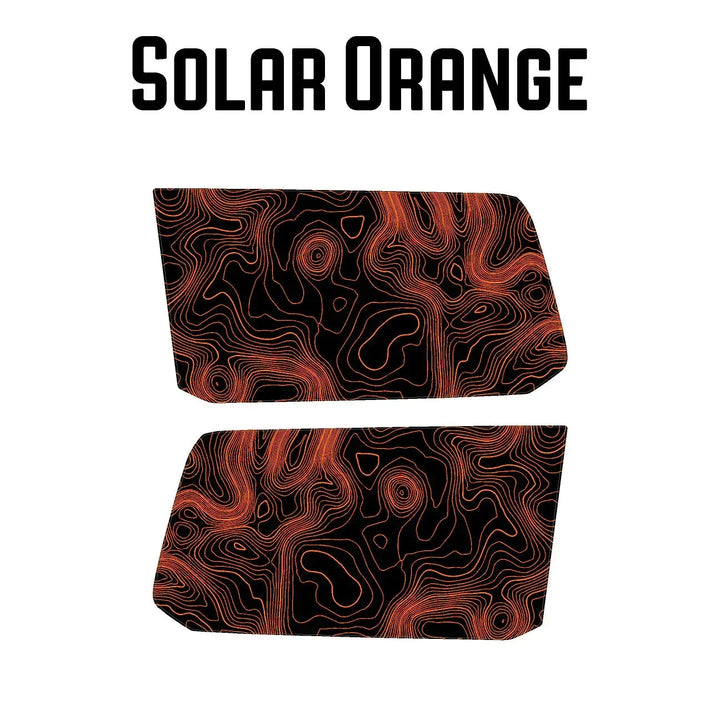 Topographic Rear Window Map Overlays - 2024+ Land Cruiser