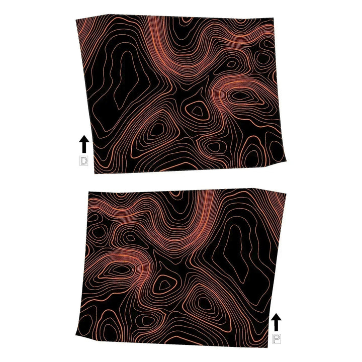Topographic Interior Door Handle Overlays - 2024+ Land Cruiser