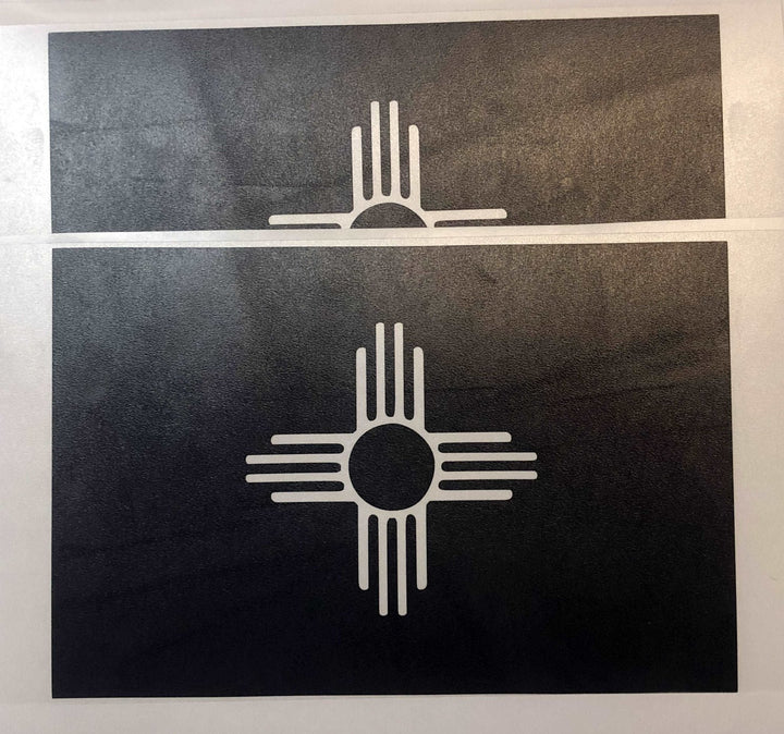 State Flag Decals - Premium Cast Matte Black Vinyl x2