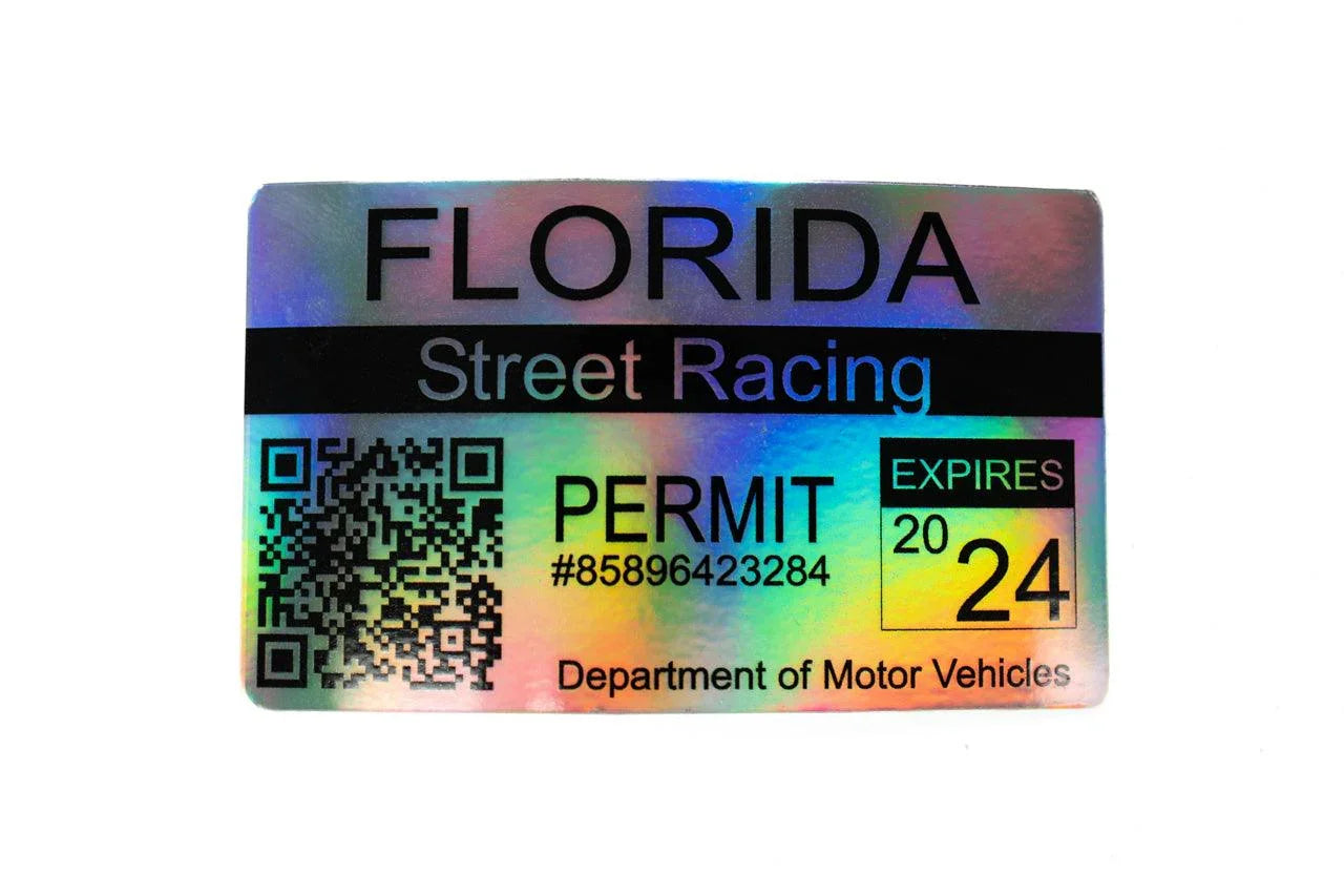 Street Racing Permit Sticker 3.5