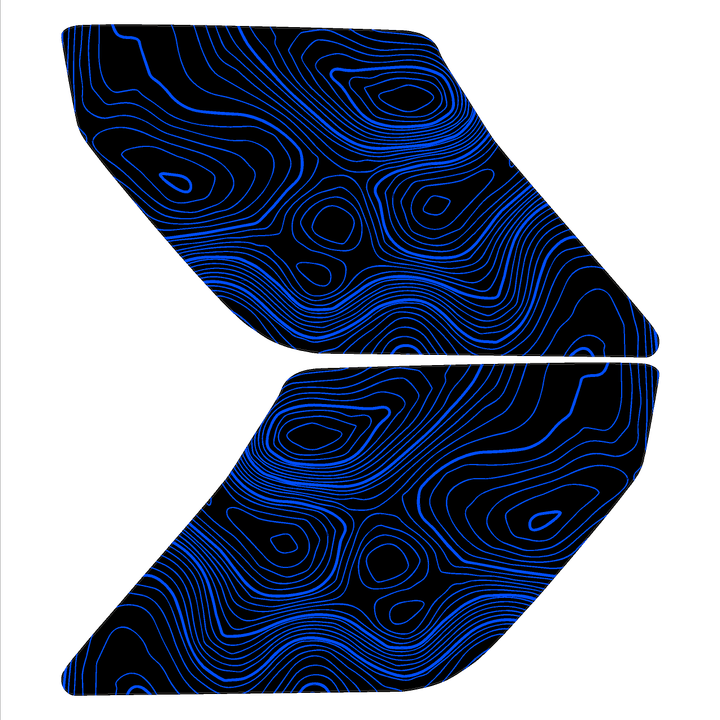 Topo Interior Lower Front Door Card Insert Overlays (Printed Series) - 2021+ Bronco 4 Door