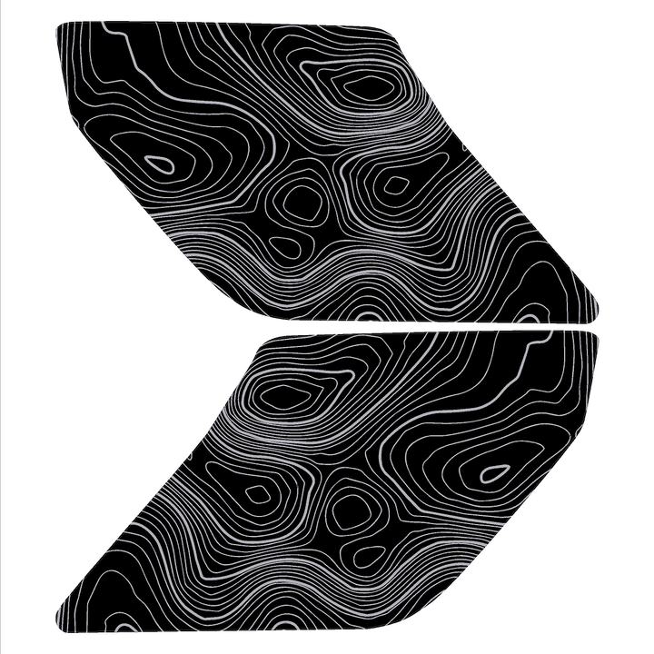 Topo Interior Door Handle Overlays - 2021+ Bronco