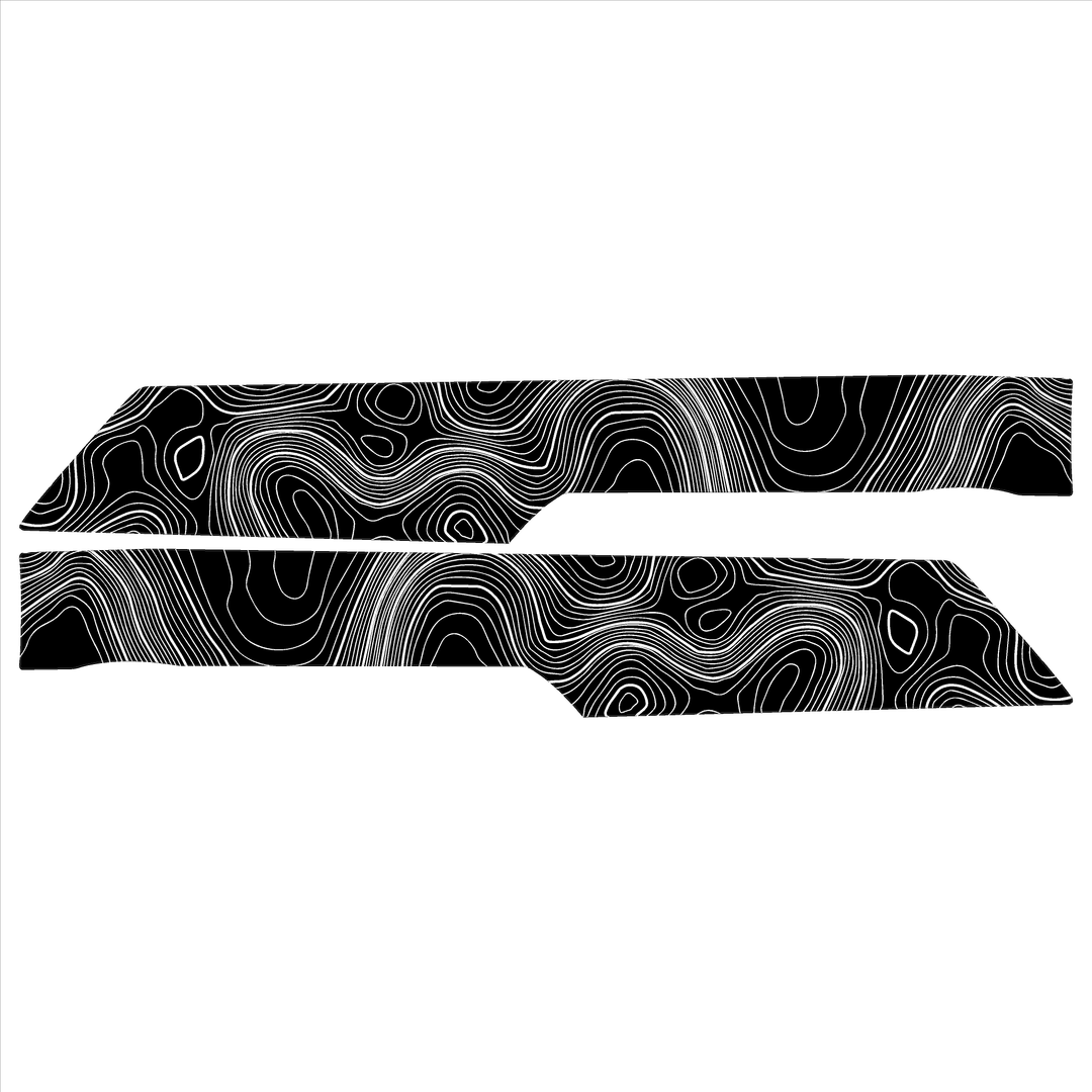 Topo Understeering Panel Overlay (Printed Series) - 2023+ Bronco (Type B)