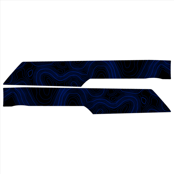 Topo Front Interior Upper Door Card Insert Overlays (Printed Series) - 2021+ Bronco 4 Door