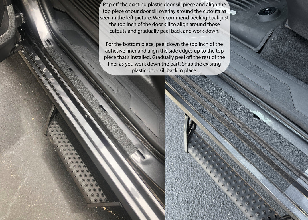 Door Sill Protection Overlays Fits 2022-2024 Toyota Sequoia