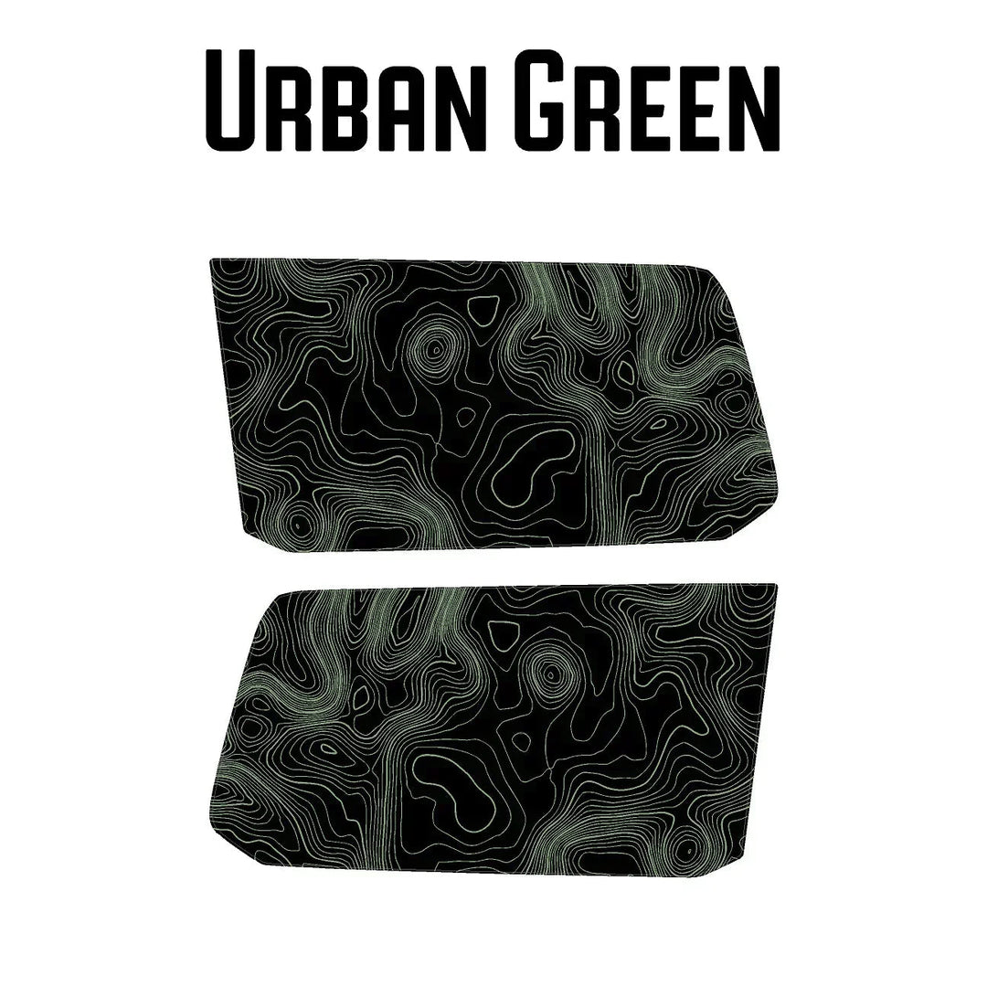 Topographic Rear Window Map Overlays V3 (Perforated) - 2024+ Land Cruiser