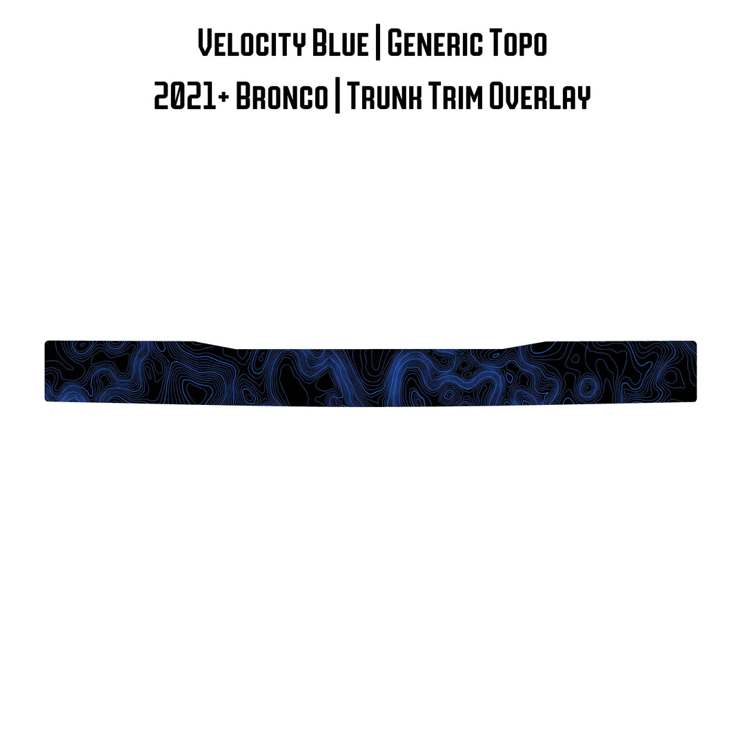 Topo Trunk Trim Overlay / Protector - 2021+ Bronco