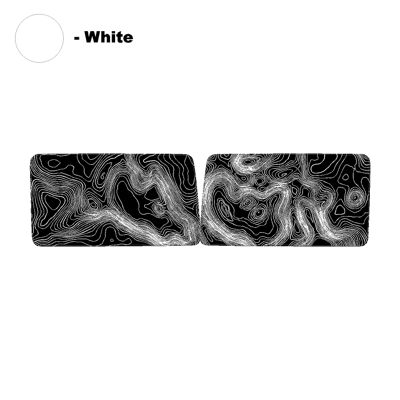 Topographic Map Premium Print Vinyl Rolls (3&